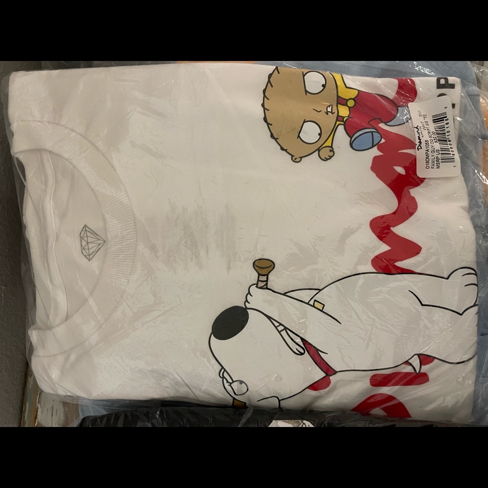 Diamond Supply Co Family Guy Tiger Skull Lion Fire Skate tee t-shirts Sz S BNWT